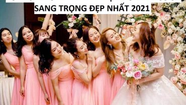 Top 20 mẫu váy đầm phụ dâu đám cưới sang trọng đẹp nhất 2022